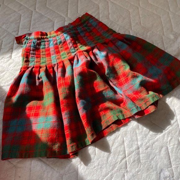 Red Plaid Skirt - Picture 4 of 4